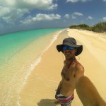 Hiking on the Beach the West Coast of Barbuda