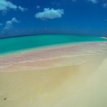 Hiking on the Beach the West Coast of Barbuda