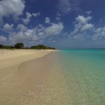 Hiking on the Beach the West Coast of Barbuda