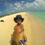 Hiking on the Beach the West Coast of Barbuda