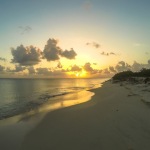 Hiking on the Beach the West Coast of Barbuda