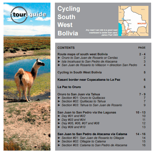 Bolivia cycling guide