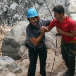 Rock Climbing Lava Cliffs in Baños, Ecuador