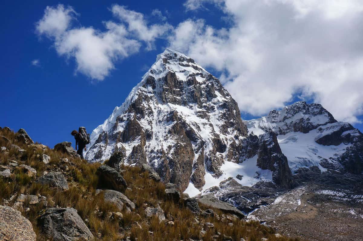 Trapecio Pass in Huayhuash
