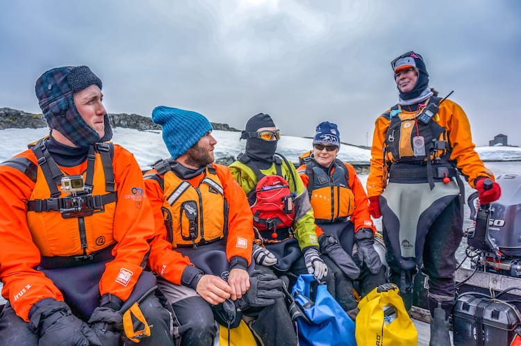 outside clothing in antarctica