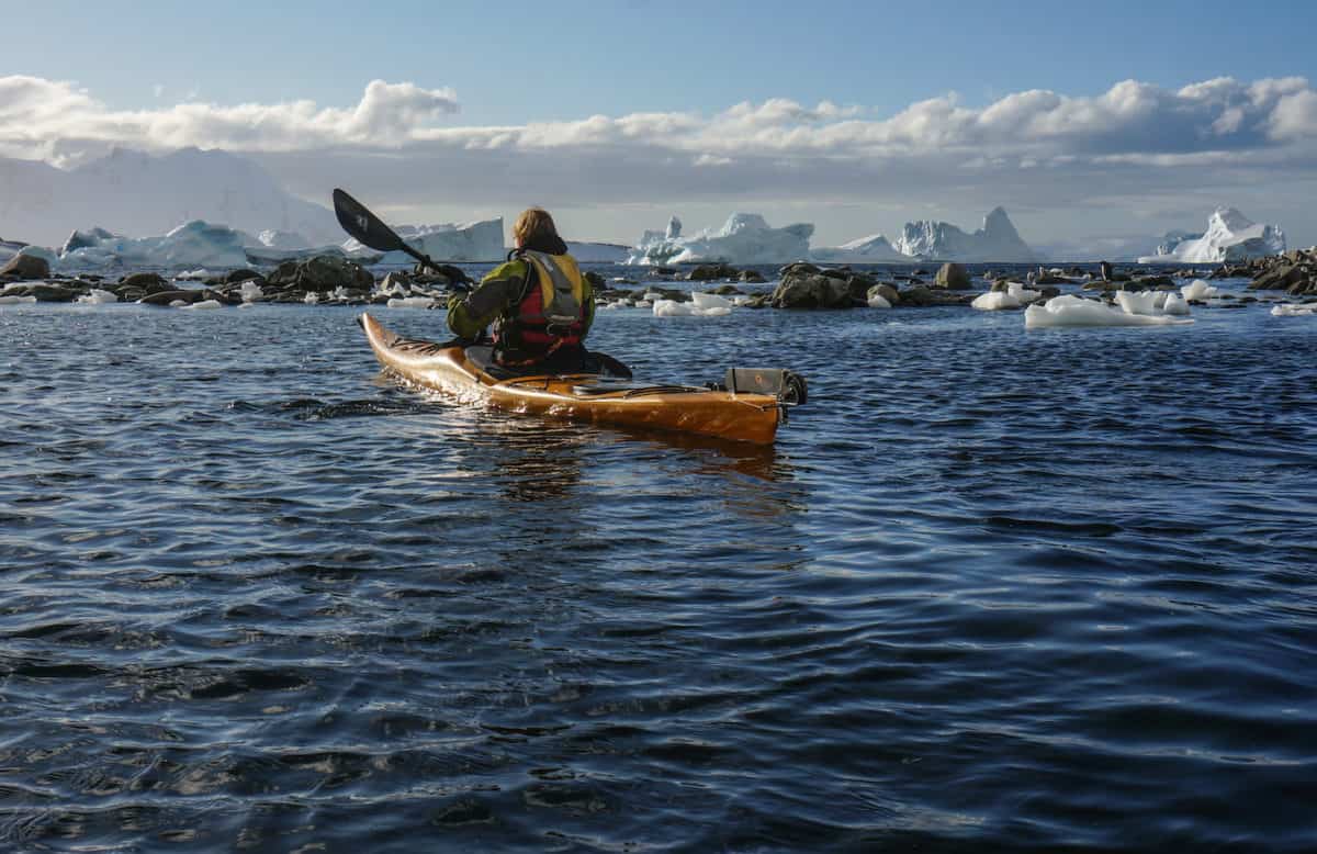 kayaking in Antarctica