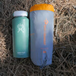Sea to Summit Ether Light XT compared to water bottle