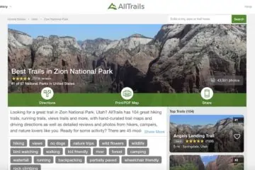 AllTrails.com Screenshot