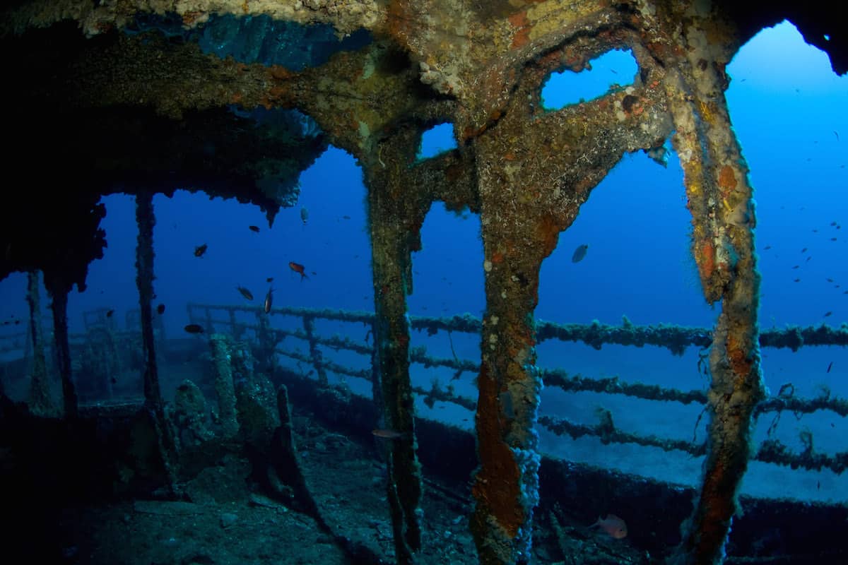 Wreck diving in Sardinia - Italy