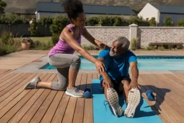 Older Man Stretching