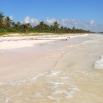 Hiking on the Beach to Punta Allen, Mexico.