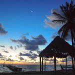 Hiking on the Beach to Punta Allen, Mexico.