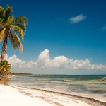 Hiking on the Beach to Punta Allen, Mexico.