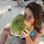 Hiking on the Beach to Punta Allen, Mexico.