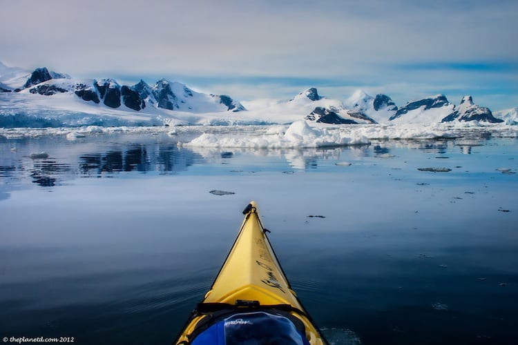 kayaking in Antarctica